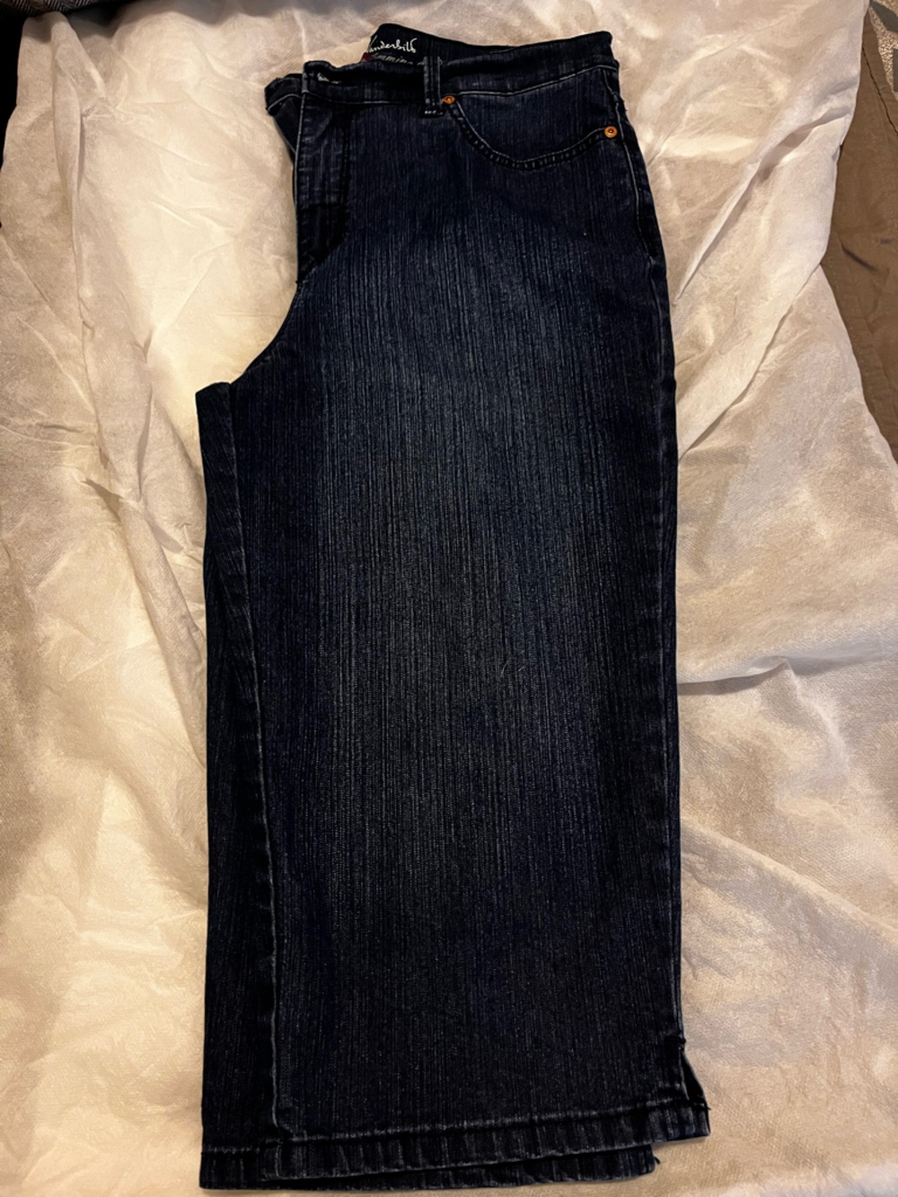 Gloria Vanderbilt Straight Leg Dark Indigo Jeans